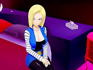Android 18 x Generic Male (Dragon Ball 3D Hentai)