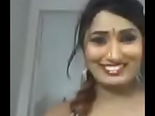Swathi naidu show boobs and in flames bra45